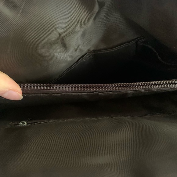 Purple Faux Leather Backpack with Modern Clasp - Picture 10 of 10